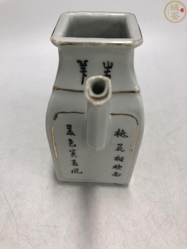 古玩轉賣民國粉彩桃花侍女方壺拍賣，當前價格5555元