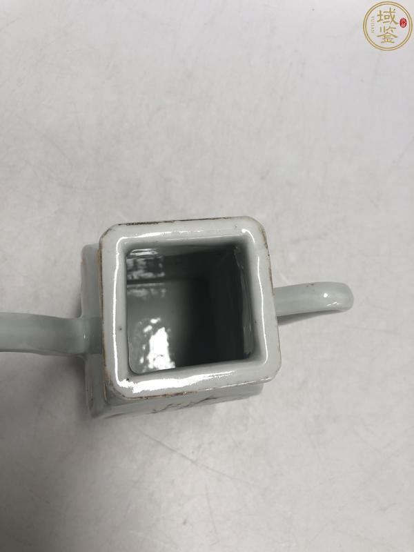 古玩陶瓷民國粉彩桃花侍女方壺拍賣,當前價格1180元