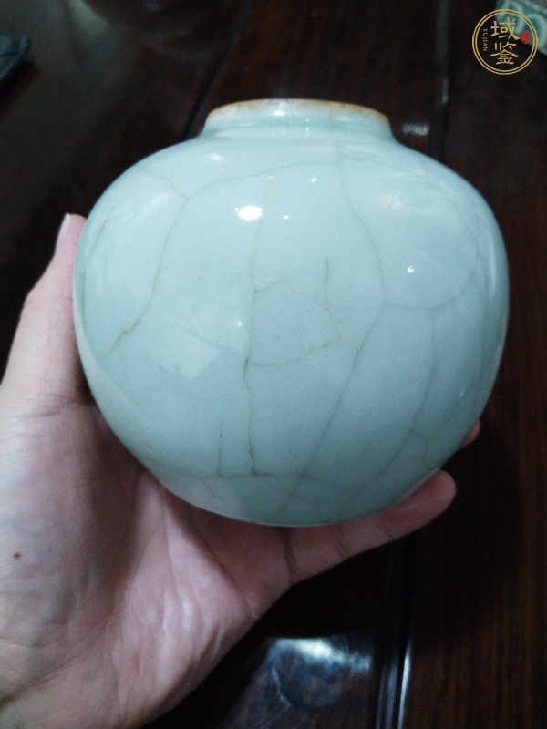 古玩官釉罐真品鑒賞圖