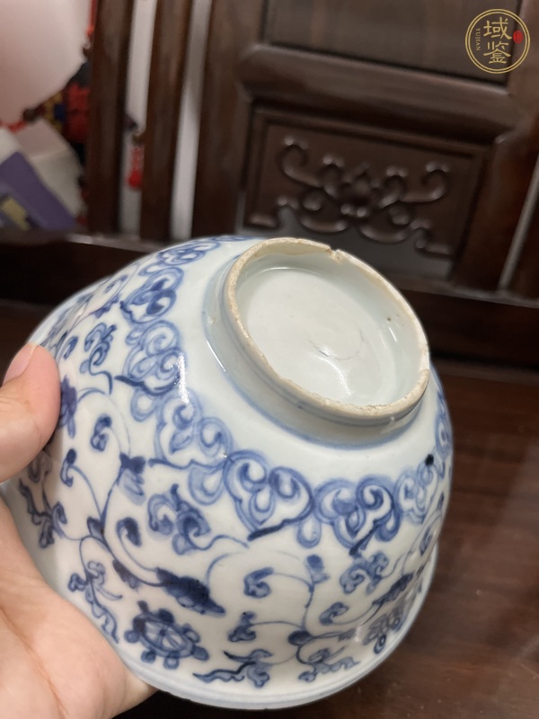 古玩陶瓷明成化青花碗真品鑒賞圖