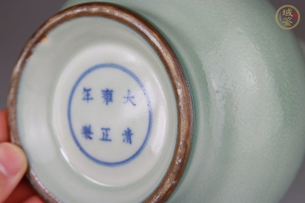 古玩陶瓷青釉尊真品鑒賞圖