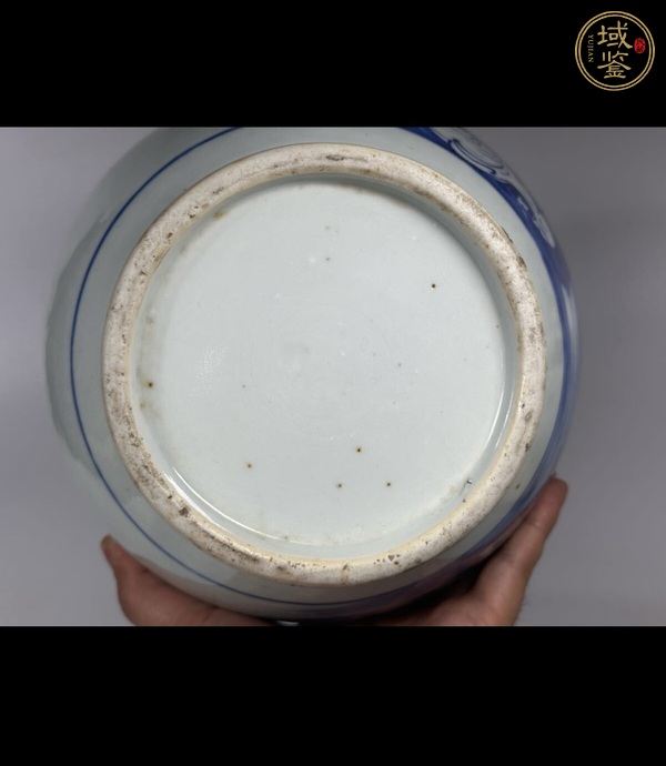 古玩陶瓷青花人物紋洗口瓶，模糊偏老真品鑒賞圖