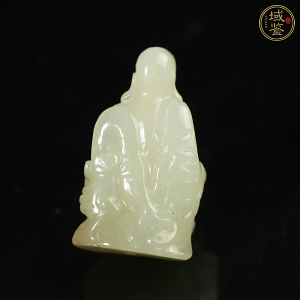 古玩玉器和田玉雕“降龍羅漢”擺件真品鑒賞圖
