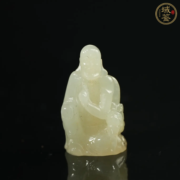 古玩玉器和田玉雕“降龍羅漢”擺件真品鑒賞圖