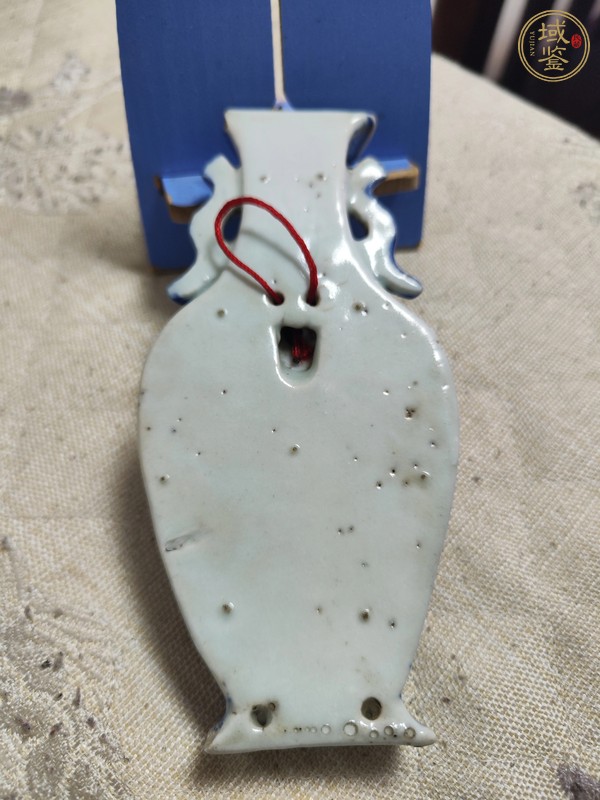 古玩陶瓷青花壁瓶真品鑒賞圖