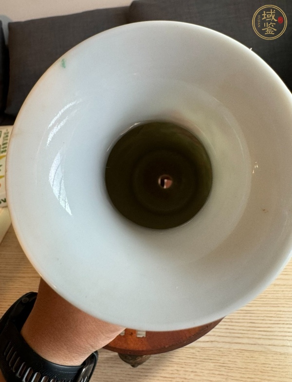 古玩陶瓷粉彩花卉紋觀音瓶真品鑒賞圖