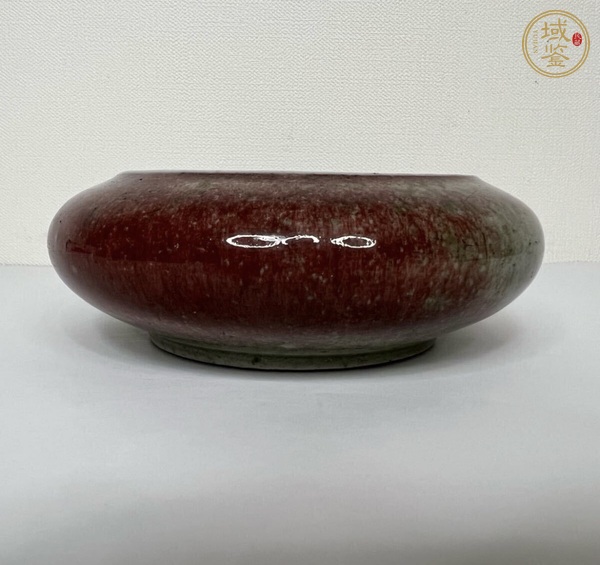 古玩陶瓷豇豆紅釉水洗真品鑒賞圖