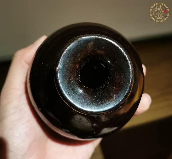 古玩陶瓷黑釉瓶真品鑒賞圖
