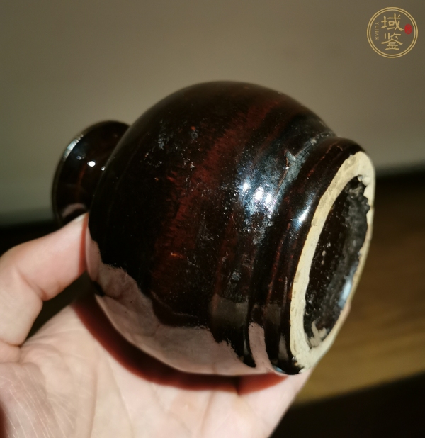古玩陶瓷黑釉瓶真品鑒賞圖