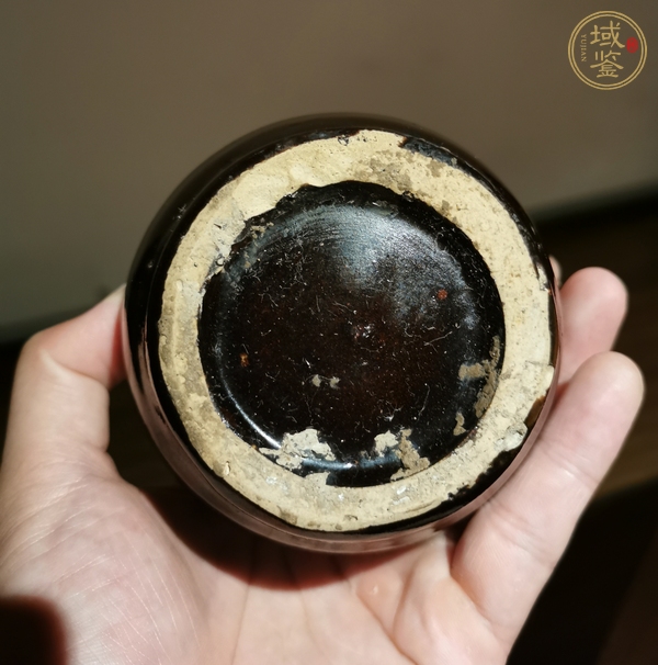 古玩陶瓷黑釉瓶真品鑒賞圖