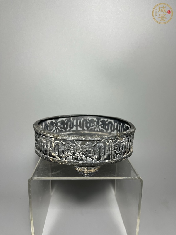 古玩白銅錫質洗真品鑒賞圖