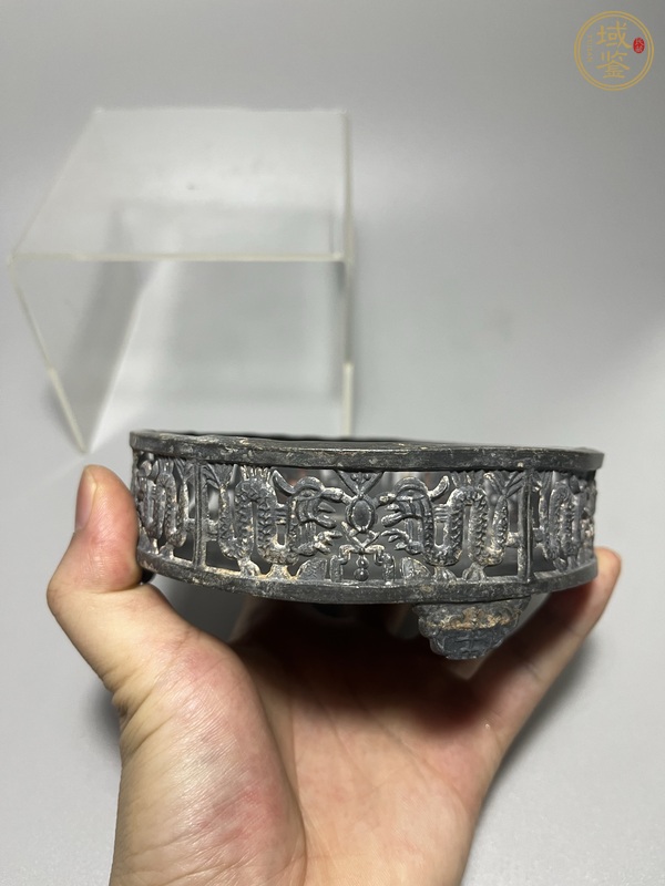 古玩銅器白銅錫質洗真品鑒賞圖