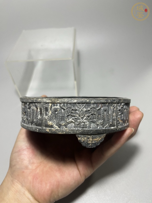 古玩銅器白銅錫質洗真品鑒賞圖