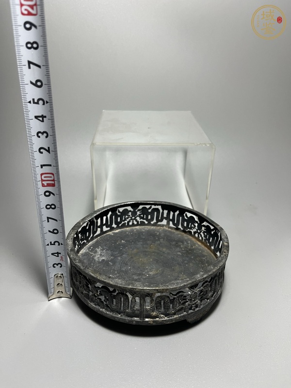 古玩銅器白銅錫質洗真品鑒賞圖