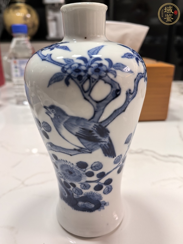 古玩陶瓷青花花鳥紋梅瓶真品鑒賞圖