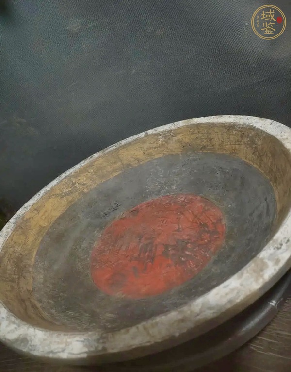 古玩陶瓷漢代陶洗真品鑒賞圖