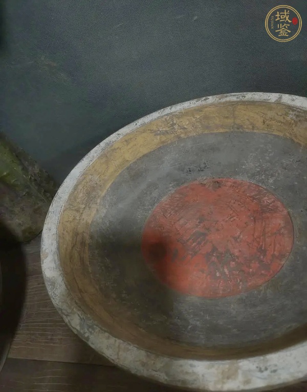 古玩陶瓷漢代陶洗真品鑒賞圖