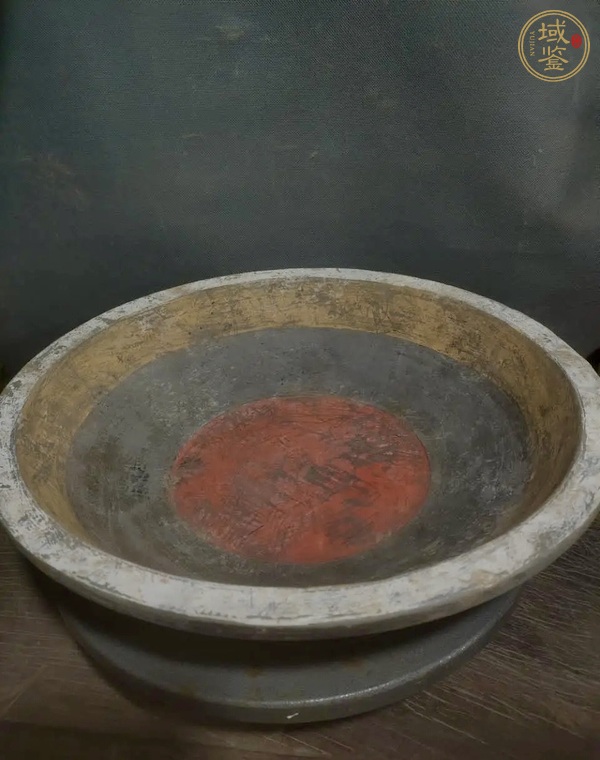古玩陶瓷漢代陶洗真品鑒賞圖