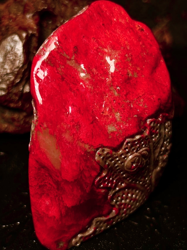 古玩玉器雞血石雕“福在眼前”擺件拍賣(mài)，當(dāng)前價(jià)格1289元