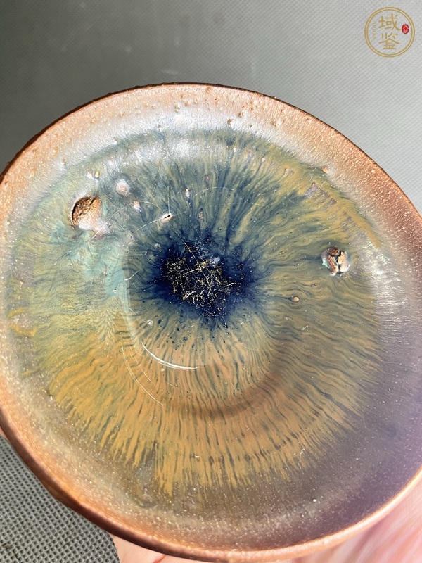 古玩陶瓷茶洋窯兔毫盞真品鑒賞圖