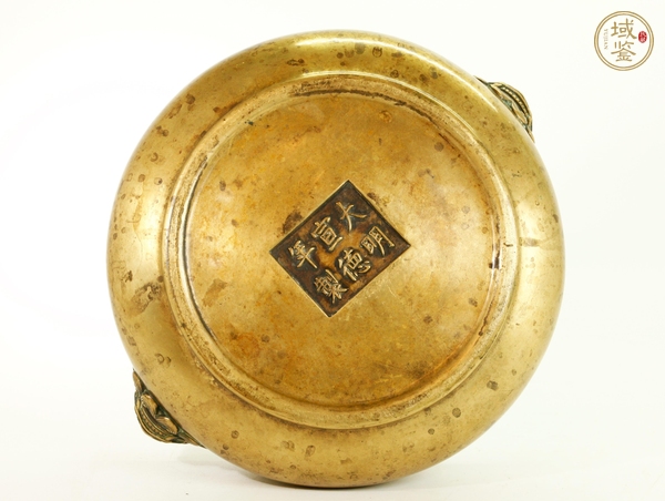 古玩銅器獅耳爐真品鑒賞圖