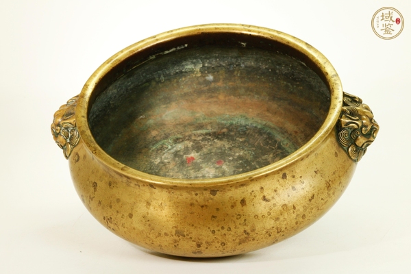 古玩銅器獅耳爐真品鑒賞圖