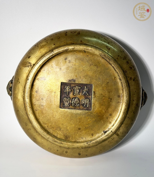 古玩銅器獅耳爐真品鑒賞圖