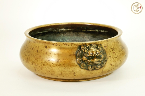 古玩銅器獅耳爐真品鑒賞圖