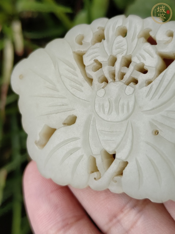 古玩玉器蝴蝶玉佩真品鑒賞圖