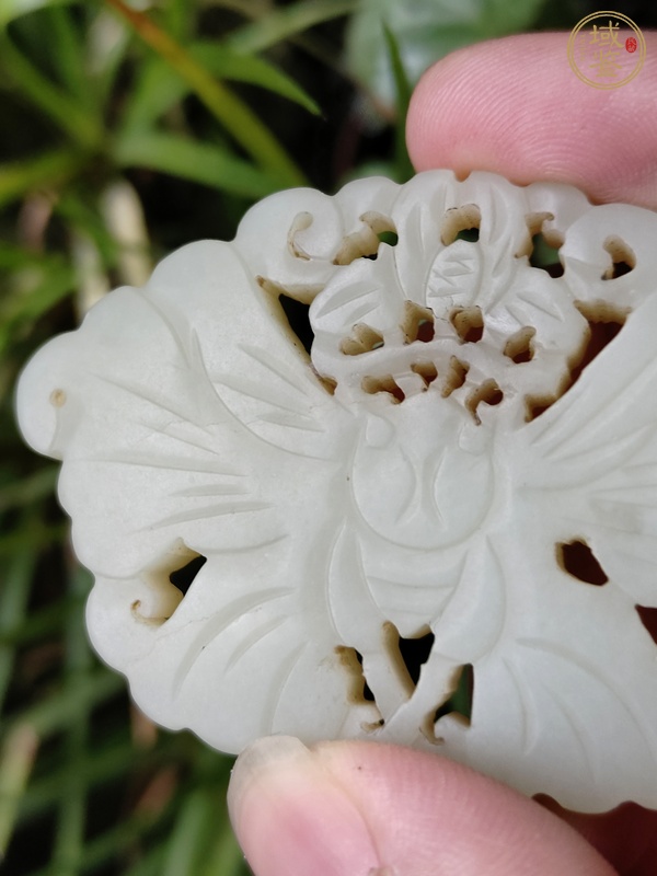 古玩玉器蝴蝶玉佩真品鑒賞圖