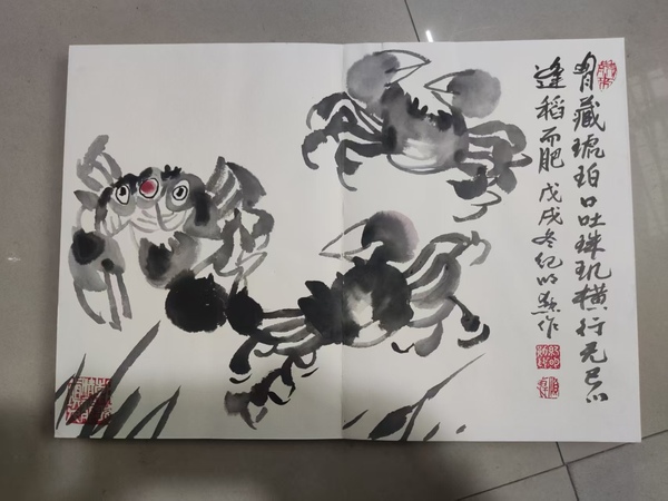 古玩字畫紀明勛花鳥冊頁拍賣,當前價格188元