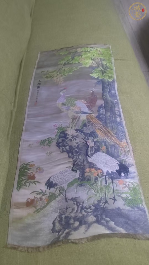 古玩雜項織錦真品鑒賞圖