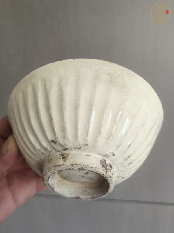 古玩白耀州百褶盞真品鑒賞圖