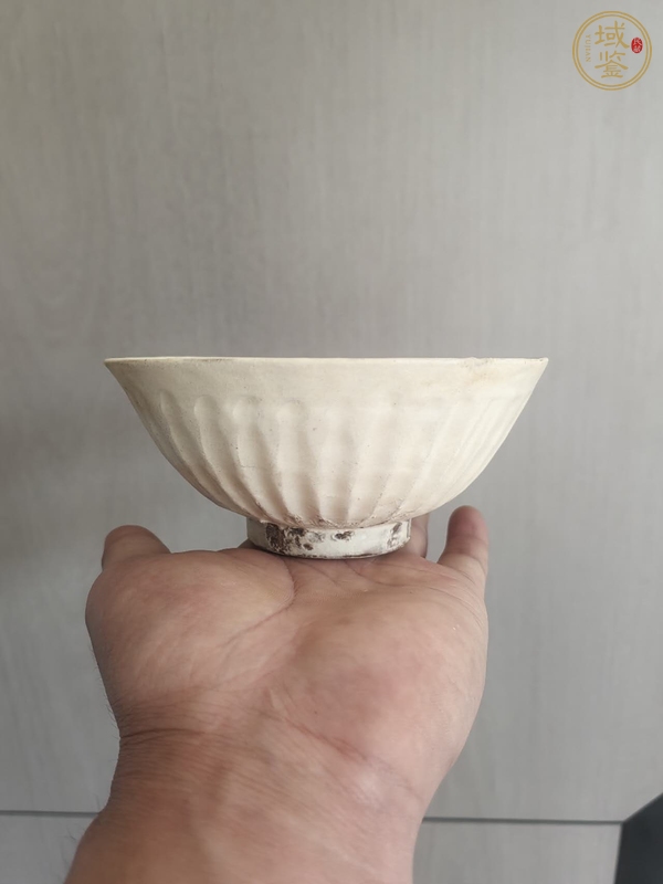 古玩陶瓷白耀州百褶盞真品鑒賞圖