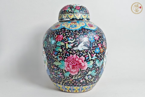 古玩陶瓷粉彩蓋罐真品鑒賞圖