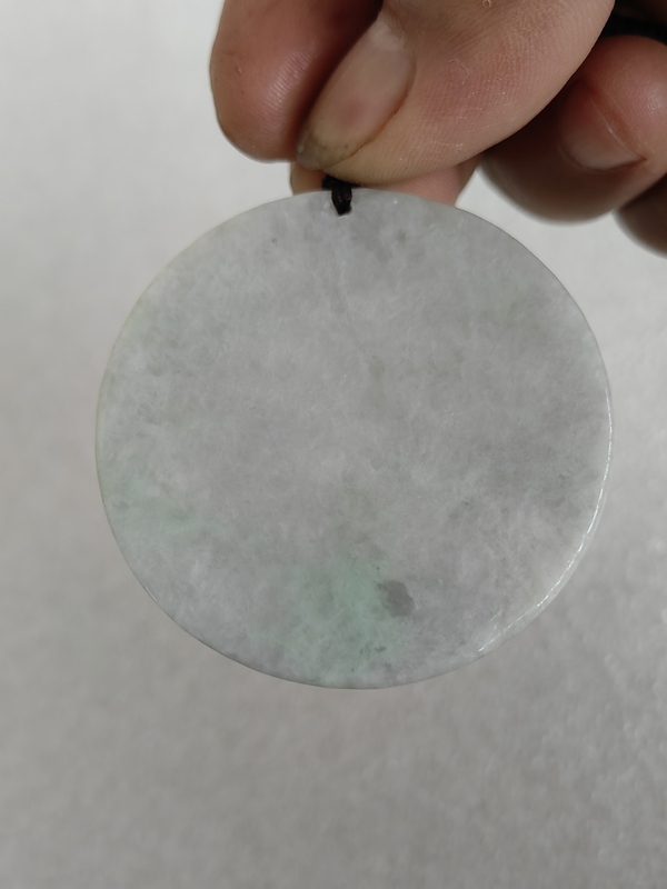 古玩玉器天然翡翠雕“山水牌”拍賣，當前價格298元