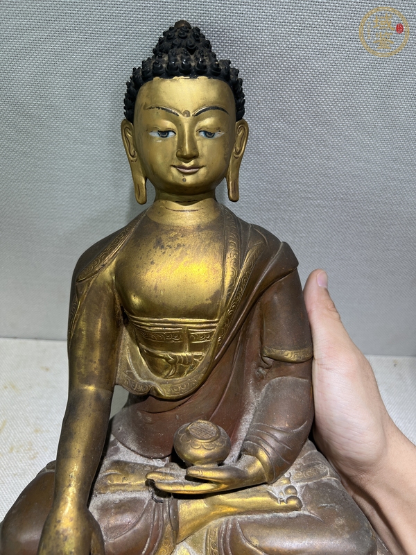 古玩雜項(xiàng)銅造像無量壽佛真品鑒賞圖