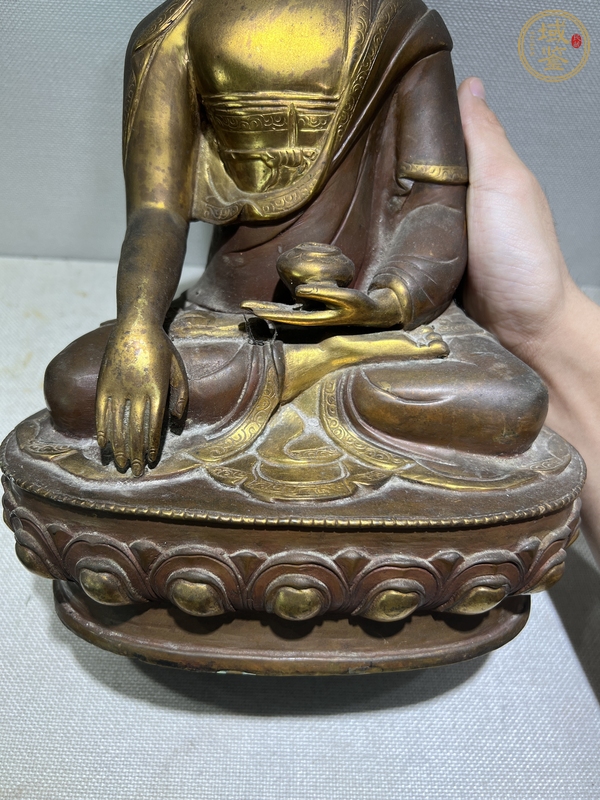 古玩雜項(xiàng)銅造像無量壽佛真品鑒賞圖