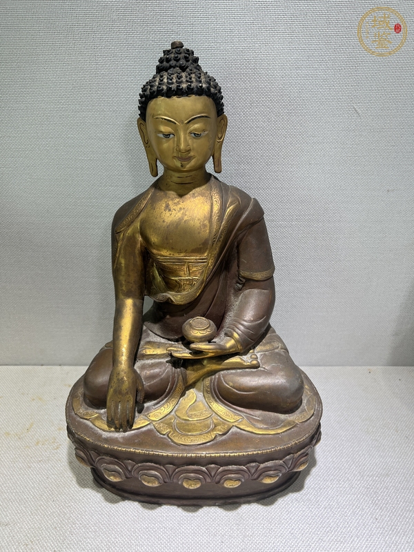 古玩雜項(xiàng)銅造像無量壽佛真品鑒賞圖