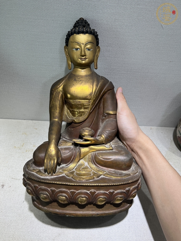 古玩雜項(xiàng)銅造像無(wú)量壽佛真品鑒賞圖
