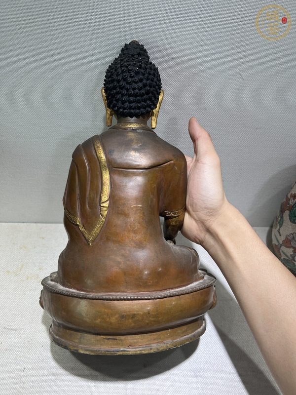 古玩雜項(xiàng)銅造像無量壽佛真品鑒賞圖