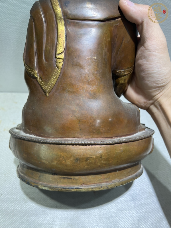 古玩雜項(xiàng)銅造像無(wú)量壽佛真品鑒賞圖