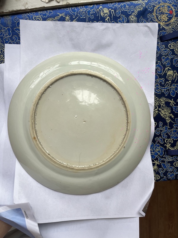 古玩陶瓷五彩龍紋折腰盤真品鑒賞圖