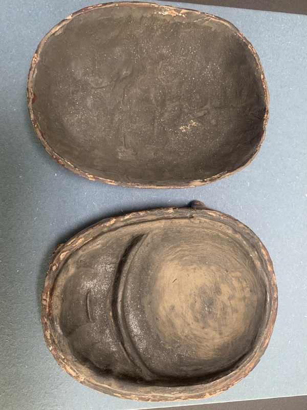 古玩陶瓷金蟾澄泥硯拍賣(mài)，當(dāng)前價(jià)格12000元