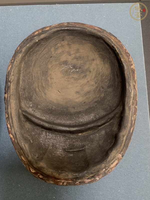 古玩陶瓷金蟾澄泥硯真品鑒賞圖