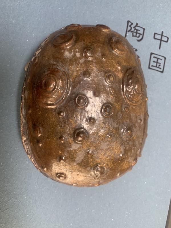 古玩陶瓷金蟾澄泥硯拍賣(mài)，當(dāng)前價(jià)格12000元