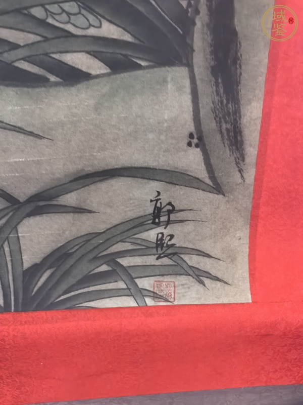 古玩字畫(huà)鄒一桂款松鶴圖真品鑒賞圖