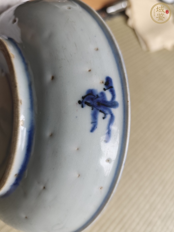 古玩陶瓷青花人物故事紋盤真品鑒賞圖