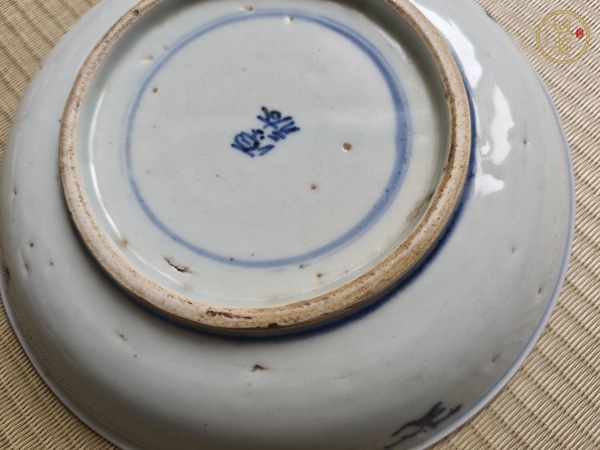古玩陶瓷青花人物故事紋盤真品鑒賞圖