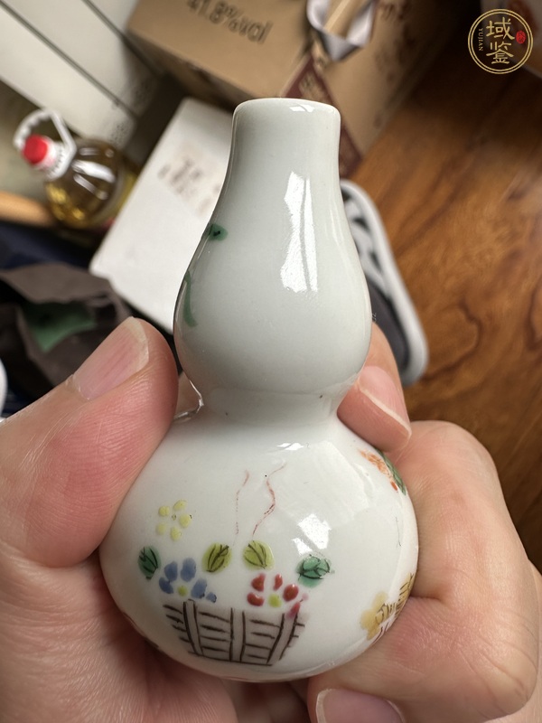 古玩陶瓷粉彩葫蘆瓶真品鑒賞圖